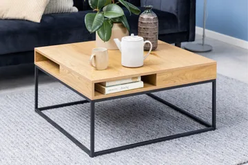 Elmorral Soffbord 80x80 cm - Natural - Möbler - Vardagsrum - Soffbord & vardagsrumsbord - Soffbord