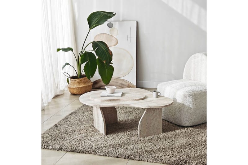 Soffbord Eloulgate Travertin - Travertin - Möbler - Vardagsrum - Soffbord & vardagsrumsbord - Soffbord