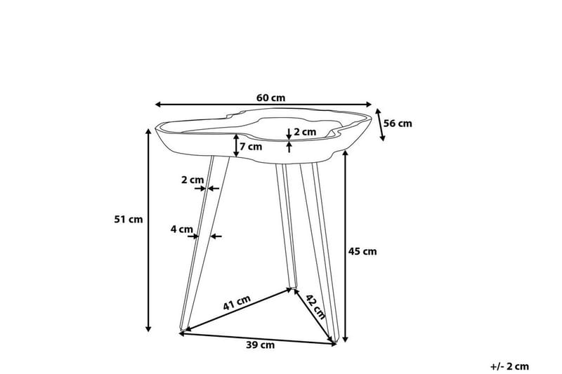 Elsa Soffbord 60 cm - Trä/Natur - Möbler - Vardagsrum - Soffbord & vardagsrumsbord - Soffbord