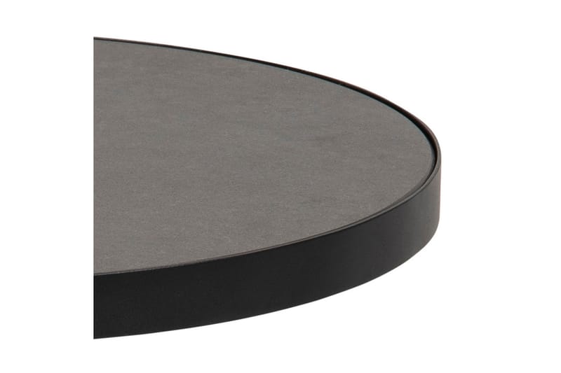ELVANLI Soffbord 46 cm Runt Glas/Svart/Matt Svart - Möbler - Vardagsrum - Soffbord & vardagsrumsbord - Soffbord