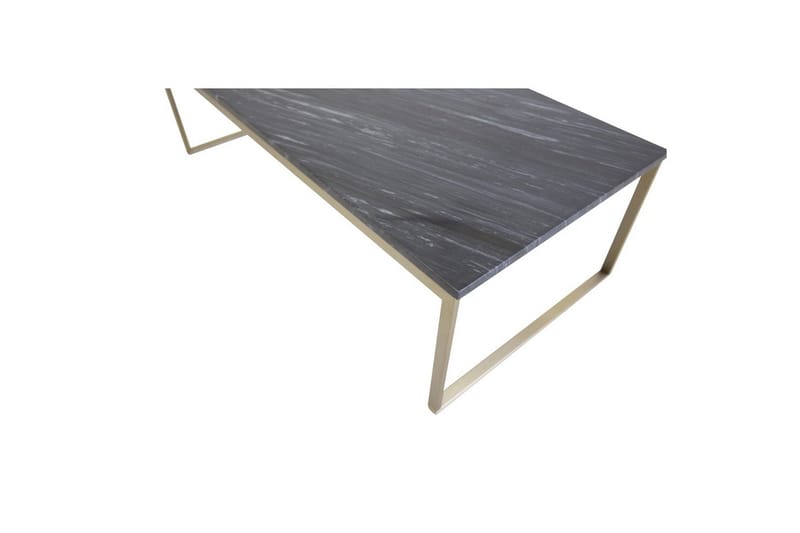 Soffbord Estelle Rektangulärt 60x120 cm Marmor - Grå / Mässing - Möbler - Vardagsrum - Soffbord & vardagsrumsbord - Soffbord