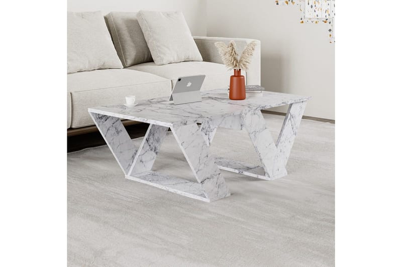 Soffbord Eviren Carraramarmor - Carraramarmor - Möbler - Vardagsrum - Soffbord & vardagsrumsbord - Marmorbord