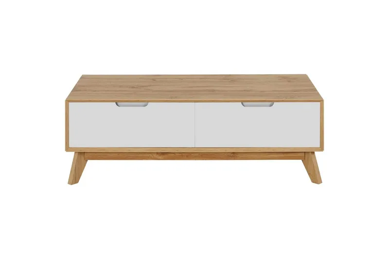 Soffbord Ezra Wotan-ek/Vit - Wotan-ek/Vit - Möbler - Vardagsrum - Soffbord & vardagsrumsbord - Soffbord