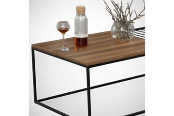 Falan 95 cm Rektangulärt Soffbord med Förvaring i Trä - Brun - Möbler - Vardagsrum - Soffbord & vardagsrumsbord - Soffbord