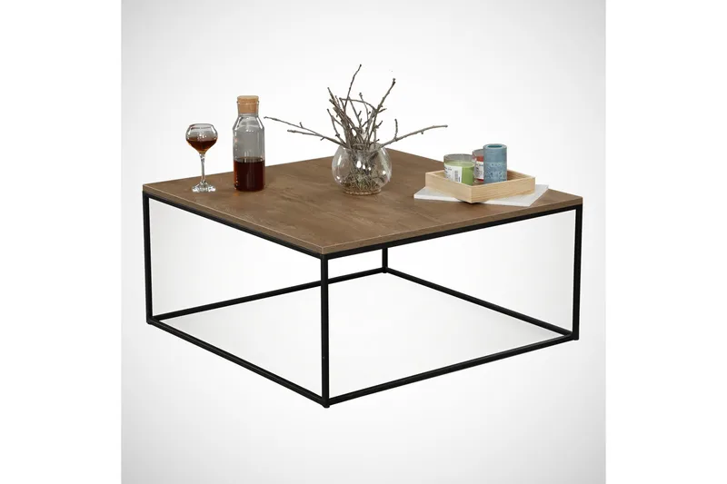 Falan Soffbord 75 cm - Brun Natur/Svart - Möbler - Vardagsrum - Soffbord & vardagsrumsbord - Soffbord