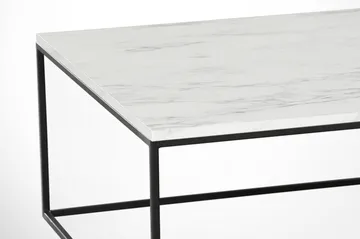 Falan Soffbord 75 cm Marmormönster - Vit/Svart - Möbler - Vardagsrum - Soffbord & vardagsrumsbord - Soffbord