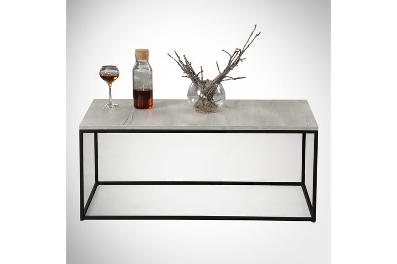 Falan Soffbord 95 cm - Grå/Marmor - Möbler - Vardagsrum - Soffbord & vardagsrumsbord - Soffbord