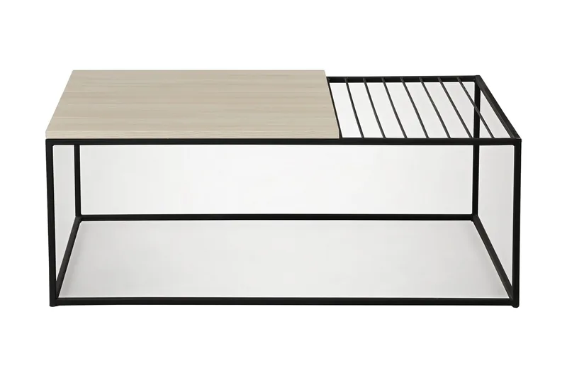 Falan Soffbord 95 cm Ribbor - Beige - Möbler - Vardagsrum - Soffbord & vardagsrumsbord - Soffbord