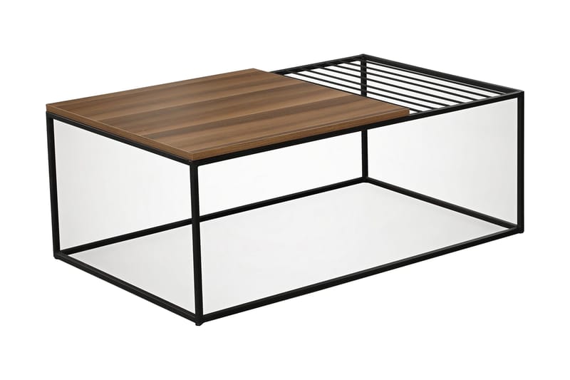 Falan Soffbord 95 cm Ribbor - Brun - Möbler - Vardagsrum - Soffbord & vardagsrumsbord - Soffbord