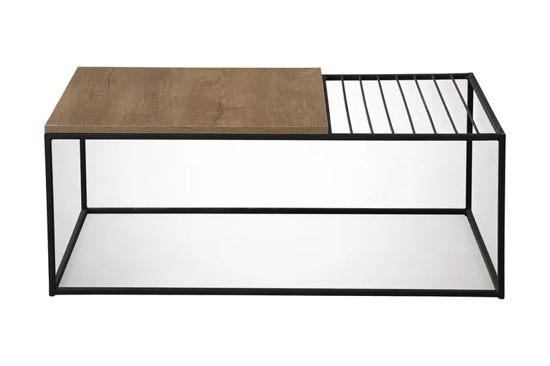 Falan Soffbord 95 cm Ribbor - Ek/Brun - Möbler - Vardagsrum - Soffbord & vardagsrumsbord - Soffbord