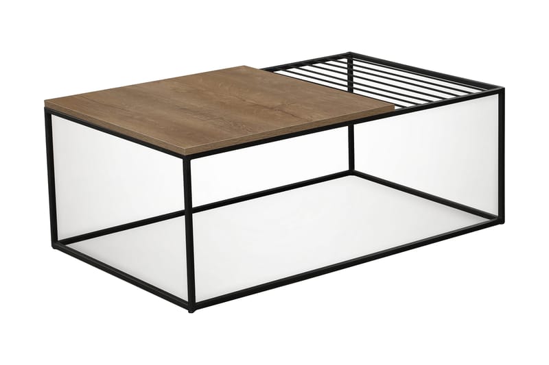 Falan Soffbord 95 cm Ribbor - Ek/Brun - Möbler - Vardagsrum - Soffbord & vardagsrumsbord - Soffbord