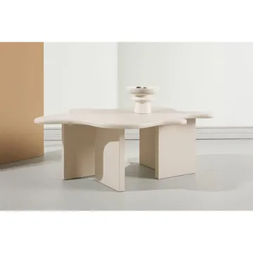 Soffbord Flower - Beige - Möbler - Vardagsrum - Soffbord & vardagsrumsbord - Soffbord