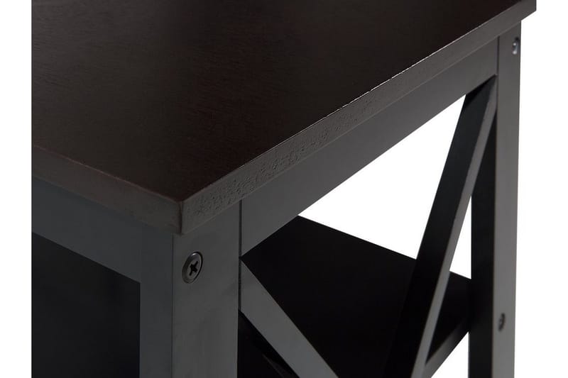 Foster Kvadratiskt Soffbord 40 cm med Förvaring i Trä - Espresso - Möbler - Vardagsrum - Soffbord & vardagsrumsbord - Soffbord