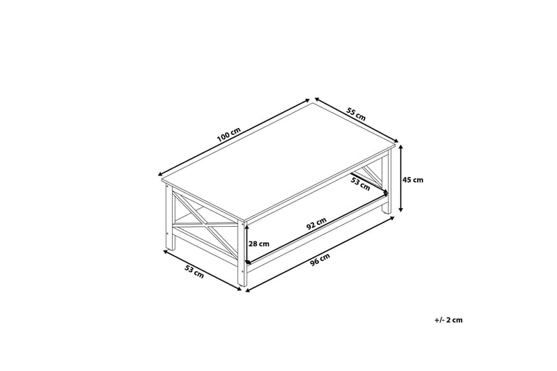 Foster Soffbord 100 cm - Svart - Möbler - Vardagsrum - Soffbord & vardagsrumsbord - Soffbord