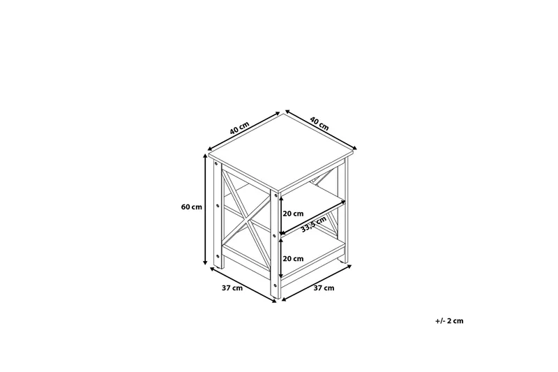 Foster Soffbord 40 cm - Svart - Möbler - Vardagsrum - Soffbord & vardagsrumsbord - Soffbord