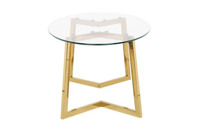 Frechen Soffbord 120 cm - Glas/Guld - Möbler - Vardagsrum - Soffbord & vardagsrumsbord - Soffbord