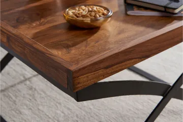 Frederik Soffbord 63 cm - Massivt Trä/Svart - Möbler - Vardagsrum - Soffbord & vardagsrumsbord - Soffbord