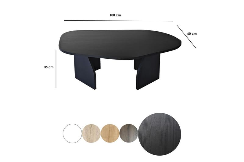 Soffbord Fredrilla Svart - Svart - Möbler - Vardagsrum - Soffbord & vardagsrumsbord - Soffbord