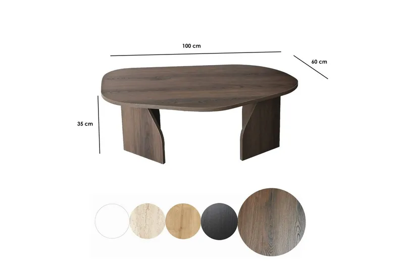 Soffbord Fredrilla Valnöt - Valnöt - Möbler - Vardagsrum - Soffbord & vardagsrumsbord - Soffbord