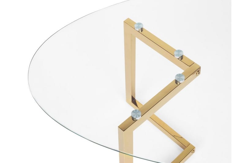 FRENAYE Soffbord 120 cm Glas/Guld - Soffbord - Bord