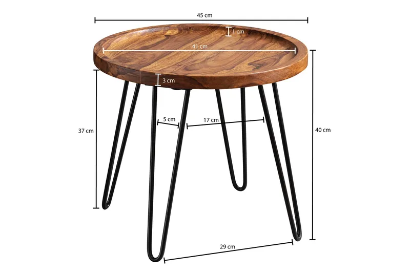 Fromherz Soffbord 45 cm - Trä/natur - Möbler - Vardagsrum - Soffbord & vardagsrumsbord - Soffbord