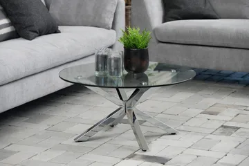 Ganesh Soffbord 82 cm Rund - Grå - Möbler - Vardagsrum - Soffbord & vardagsrumsbord - Soffbord