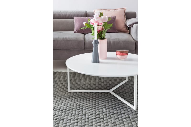 Giamanco Soffbord 80 cm Runt - Vit - Möbler - Vardagsrum - Soffbord & vardagsrumsbord - Soffbord