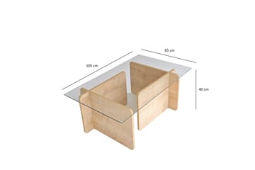 Giona Soffbord 105 cm - Brun - Möbler - Vardagsrum - Soffbord & vardagsrumsbord - Soffbord