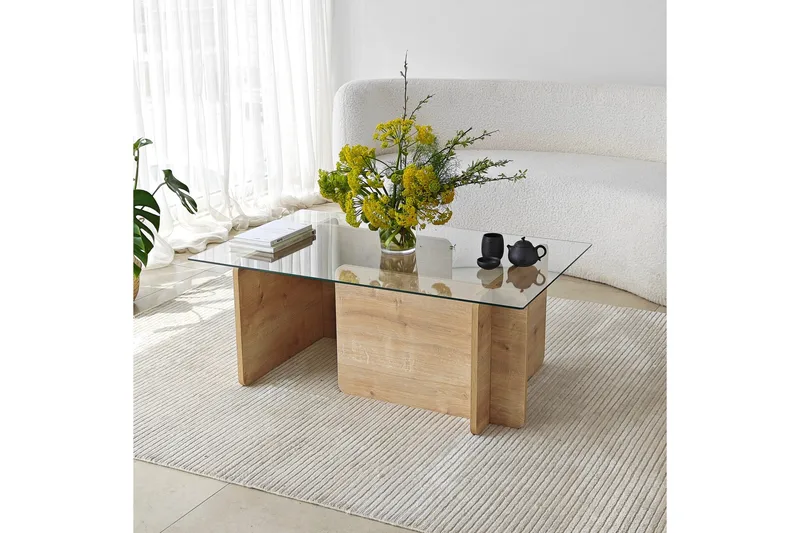 Giona Soffbord 105 cm - Brun - Möbler - Vardagsrum - Soffbord & vardagsrumsbord - Soffbord