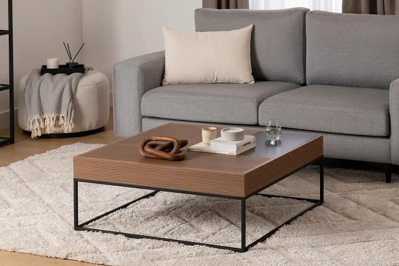 Gladfield Soffbord 90 cm - Valnöt - Möbler - Vardagsrum - Soffbord & vardagsrumsbord - Soffbord