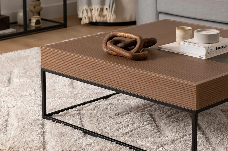 Gladfield Soffbord 90 cm - Valnöt - Möbler - Vardagsrum - Soffbord & vardagsrumsbord - Soffbord