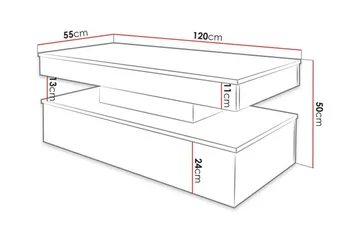 Glenndale Soffbord 55 cm Concept 55 Black - Möbler - Vardagsrum - Soffbord & vardagsrumsbord - Soffbord