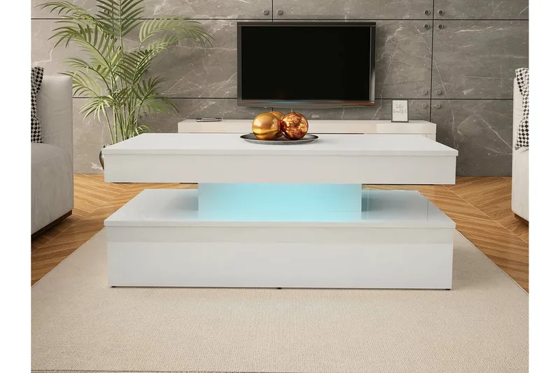 Glenndale Soffbord 55 cm Concept 55 White - Möbler - Vardagsrum - Soffbord & vardagsrumsbord - Soffbord