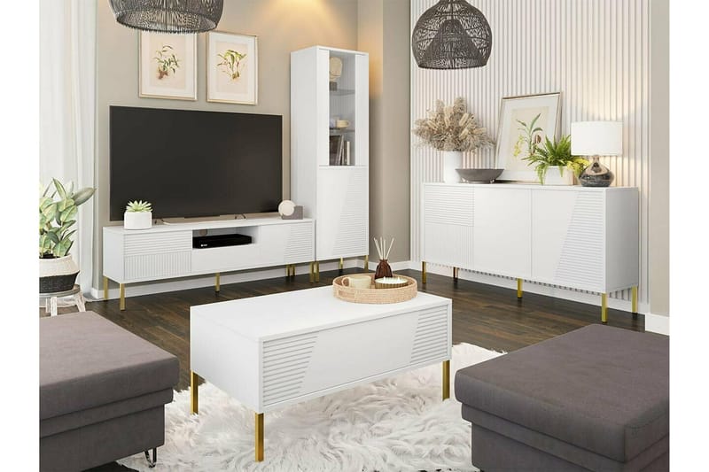 Glenndale Soffbord 60 cm - Vit - Möbler - Vardagsrum - Soffbord & vardagsrumsbord - Soffbord