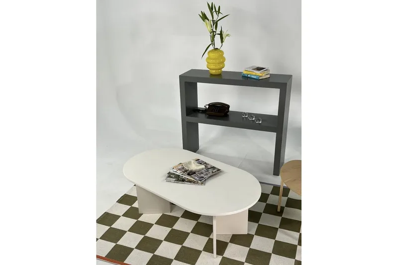 Soffbord Glenure Grädde - Grädde - Möbler - Vardagsrum - Soffbord & vardagsrumsbord - Soffbord