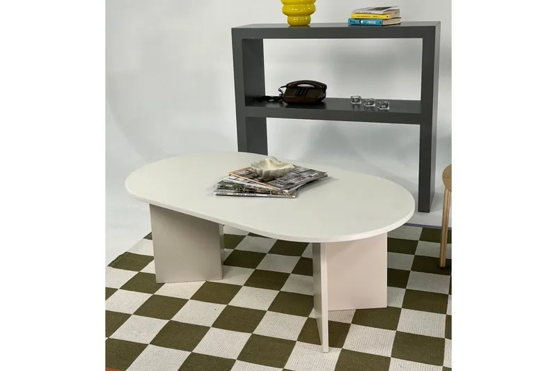 Soffbord Glenure Grädde - Grädde - Möbler - Vardagsrum - Soffbord & vardagsrumsbord - Soffbord