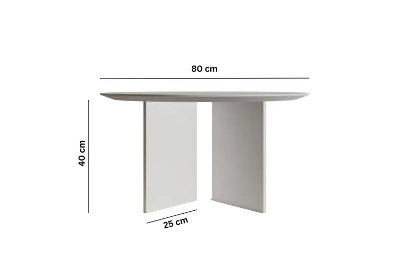 Soffbord Glenure Vit - Vit - Möbler - Vardagsrum - Soffbord & vardagsrumsbord - Soffbord