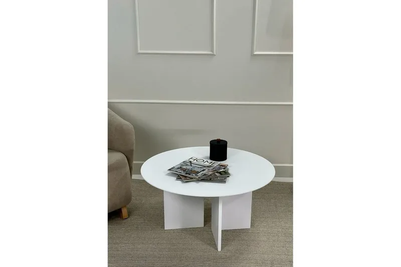 Soffbord Glenure Vit - Vit - Möbler - Vardagsrum - Soffbord & vardagsrumsbord - Soffbord