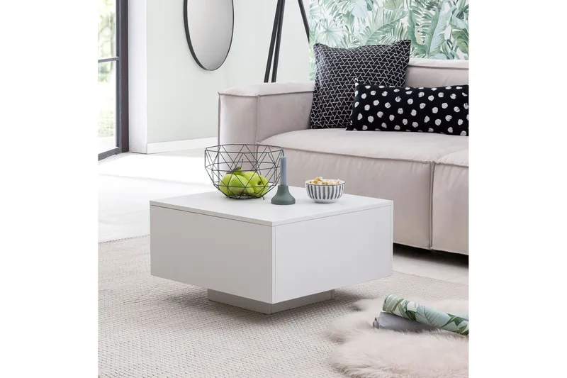 Golnick Soffbord 60 cm med Förvaring - Vit - Möbler - Vardagsrum - Soffbord & vardagsrumsbord - Soffbord