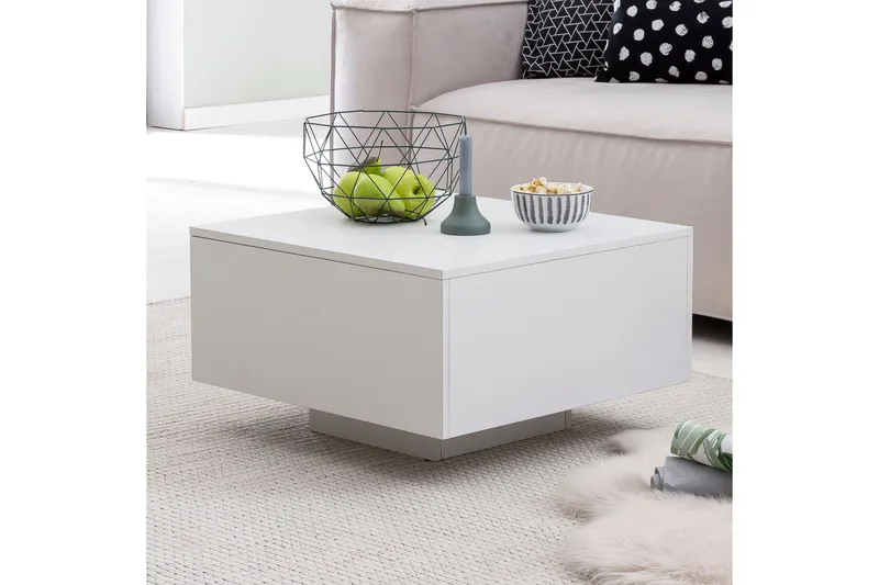 Golnick Soffbord 60 cm med Förvaring - Vit - Möbler - Vardagsrum - Soffbord & vardagsrumsbord - Soffbord