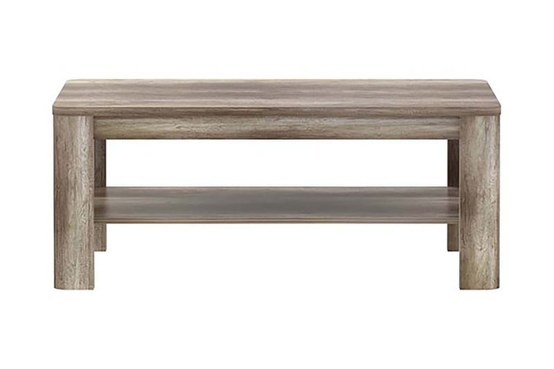 Gomon Soffbord 110 cm med Förvaring Hylla, Brun