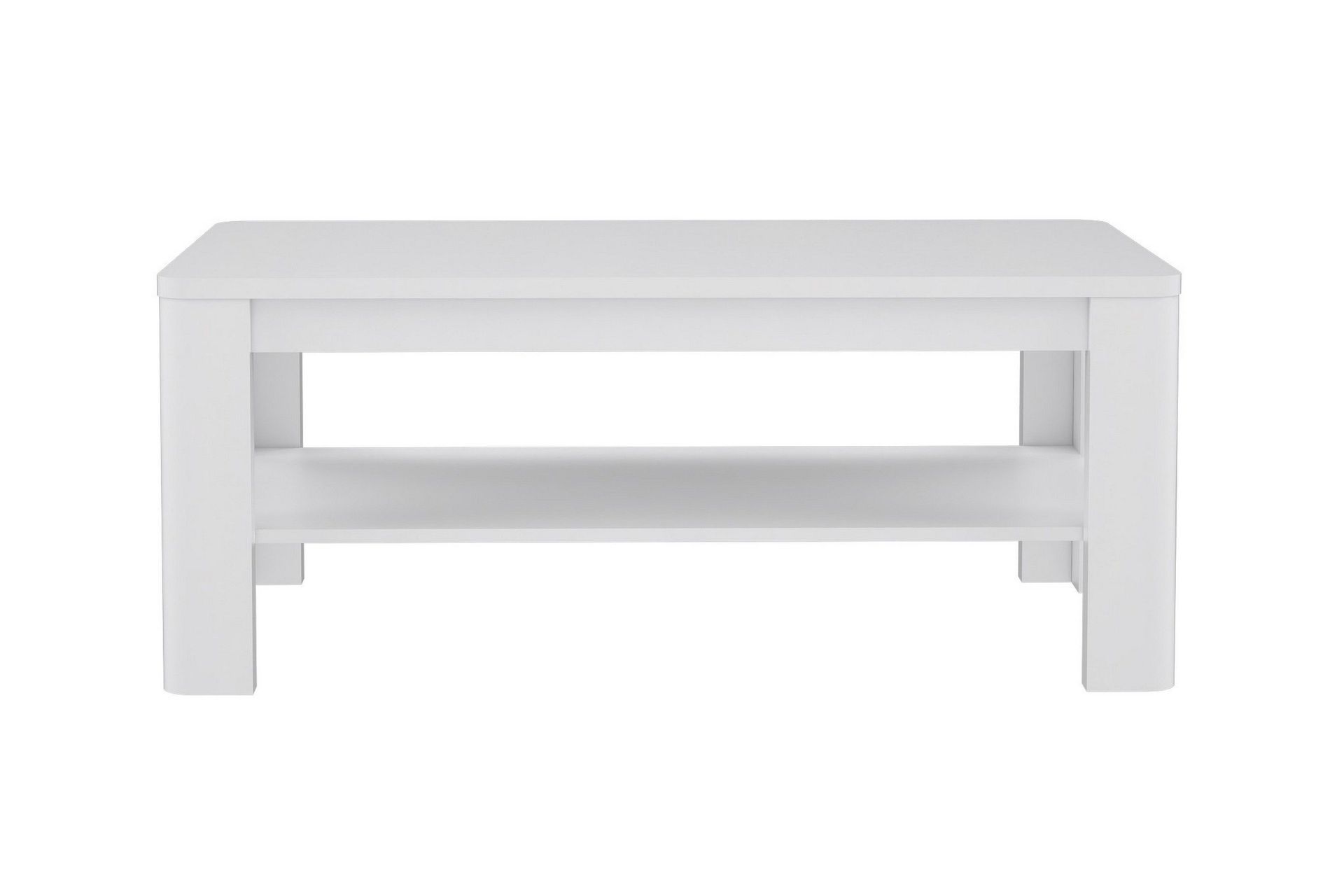 Gowhole Soffbord 110 cm med F&ouml;rvaring Hylla - Vit