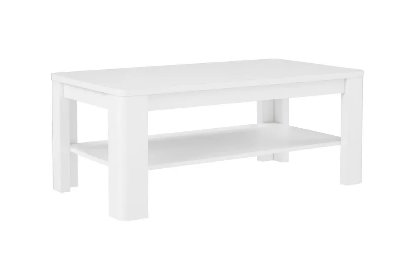 Gowhole Soffbord 110 cm med Förvaring Hylla - Vit - Möbler - Vardagsrum - Soffbord & vardagsrumsbord - Soffbord