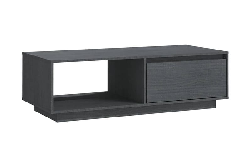 Soffbord grå 110x50x33,5 cm massiv furu - Grå - Soffbord - Bord