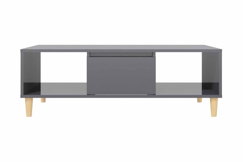 Soffbord grå högglans 103,5x60x35 cm spånskiva - Grå - Soffbord - Bord