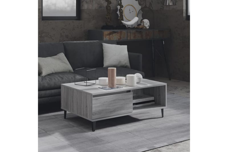 Soffbord grå sonoma 90x60x35 cm spånskiva - Grå - Möbler - Vardagsrum - Soffbord & vardagsrumsbord - Soffbord