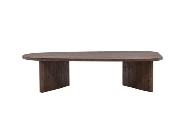Grönvik Ovalt Soffbord 130x65 cm - Mörkbrunt / Valnöt / Trä - Möbler - Vardagsrum - Soffbord & vardagsrumsbord - Soffbord