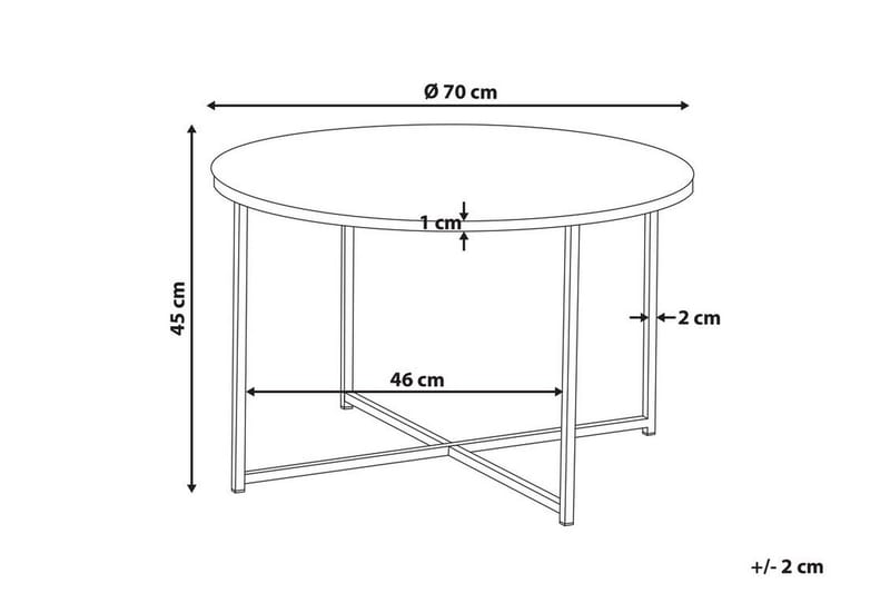 Gruenewald Soffbord Marmoreffekt - Vit - Möbler - Vardagsrum - Soffbord & vardagsrumsbord - Soffbord