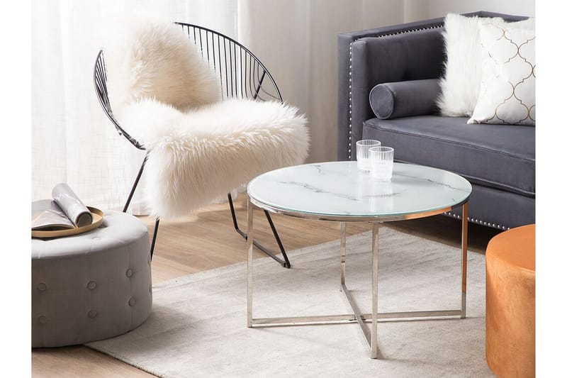 Gruenewald Soffbord Marmoreffekt - Vit - Möbler - Vardagsrum - Soffbord & vardagsrumsbord - Soffbord