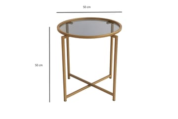 Hardinwre Soffbord 50 cm Runt 2-pack - Guld - Möbler - Vardagsrum - Soffbord & vardagsrumsbord - Satsbord